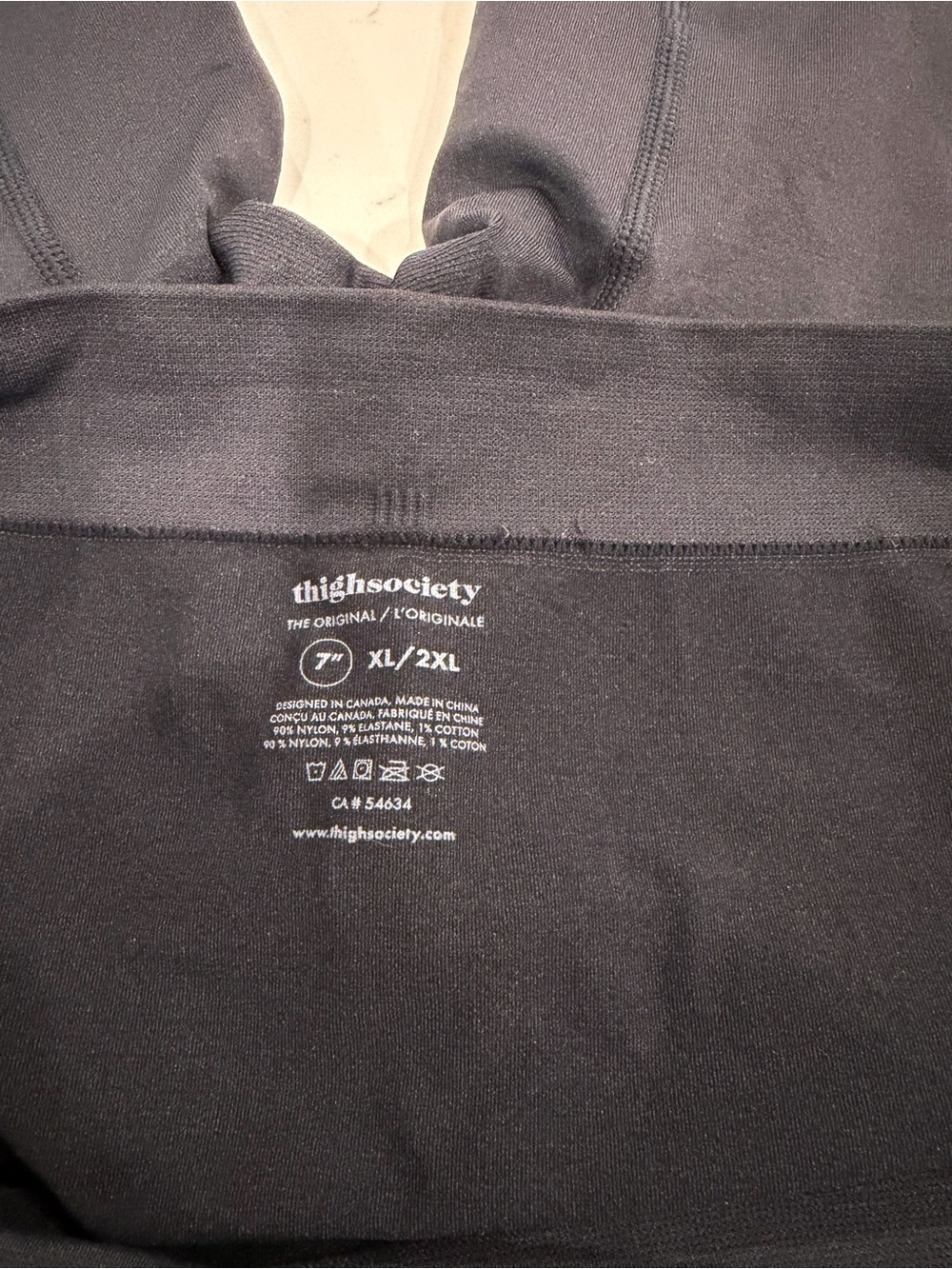 ThighSociety Black Shorts - The Original - XL/2XL